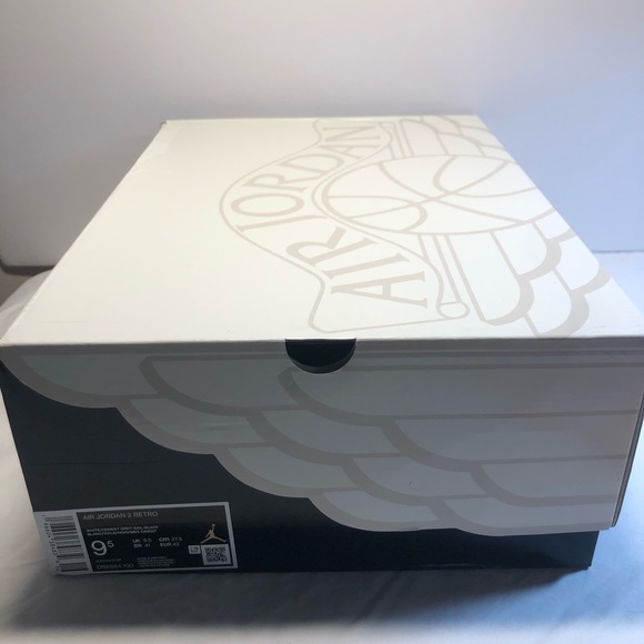 Air Jordan 2 Retro White cement Grey Sail Black Men’s Size 9.5 Women’s 11 New - Picture 10 of 15